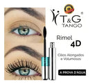 Máscara Para Cílios Rímel Tango 4d A Prova D'água 17g Preto
