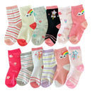 Kit 12 Pares Meias Infant Variadas feminino 6 a 8 Anos