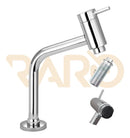 Torneira De Banheiro Link Lavatório Redonda Baixa 45 Graus Pia Cuba Balcão Rarometais Cor Cromada Brilhante