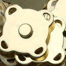 Kit 20 Botões Imantado Magnético Fecho Cor Dourado 14mm Imã