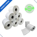 Kit 10 Rolos De Etiqueta 100x50 10x5 Couche Adesiva Zebra Cor Branco Desenho Impresso Sem Desenho