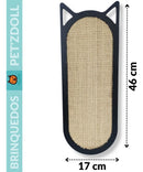 Arranhador De Gato Parede 46x17 Mdf Sisal 100% Natural C/ Cor Preto