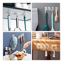 10 Ganchos Adesivo Quadro Na Parede Pendure Sem Furos Chave Cor Branco