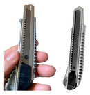 Estilete De Alumínio Reforçado Com Lâmina segmentada 18mm Trava Automática