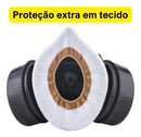 Kit Máscara Respiratória Com 2 Filtros Gases Ácidos + Óculos
