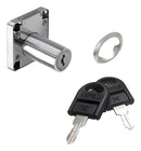 Fechadura Para Gaveta 22mm Niquelada- Floresta