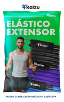 Kit Extensor 11 Peças Treino Elástico Ultra Band Academia Em Casa Super Fisioterapia Exercícios + Suportes Tubing