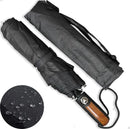 Guarda Chuva Automático Reforçado Resistente Contra Vento Sombrinha Pequena Cor Preto