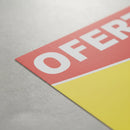 Placa De Oferta Pc Com 100 Un Tamanho: 30x42