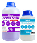 Resina Epoxi Baixa Espessura para Artesanatos Ohana 1kg