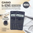 Calculadora Científica Casio Fx-82ms 2nd Edition Com 240 Funções Segunda Edição S-V.P.A.M. Acompanha Capa Cor Preto