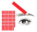 50 Uni Lâminas Tebori Nano Agulhas 12 Pontas Flex 0.18mm Cor Vermelho