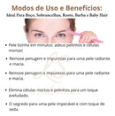 Kit 6 Navalhas para Sobrancelha e Rosto – Lâminas em Aço Inoxidável com Cabo Antiderrapante, Precisão para Depilação Facial, Buço e Corpo