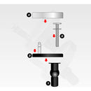 Par Fixador Para Assento Vaso Sanitário Privada Inox Inowar
