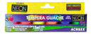 Tinta Guache 6 Cores Neon 15ml Acrilex