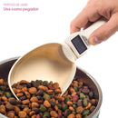 Colher eletrônica de medição de alimentos para animais de estimação Pet Food Measuring S Cor Branco