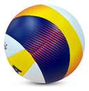 Bola Vôlei Praia Mikasa Bv552c Padrão Fivb Antiga Vxl30 Cor Azul/Branco/Amarelo