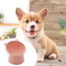 Comedouro Bebedouro Elevado Ursinho Acrílico Gatos E Cães Cor Rosa gatinho