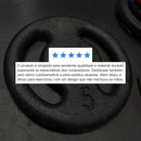 Anilha 5 Kg Pintada Profissional Ferro Musculação 5 Quilos Preto