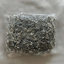 Kit Mini Alfinete De Segurança 1000 Prata Níquel Nº000 19 Mm