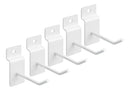 Kit 100 gancho para painel canaletado cor branco 5cm MFL