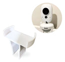 Suporte Babá Eletrônica Compatível Cãmera Vb603 Base 7 Cm Branco