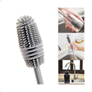 Limpa Lava Garrafa Mamadeira Copo Jarra Silicone Silicone Bottle Brush - Unidade - 1