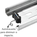 4 Pares Corrediça 35cm Corrediça Telescópica Trilho para Gaveta Ekom