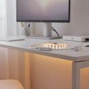 Kit 5 Conector Fonte Fita Led Mangueira Chata Bivolt Plugue Branco-frio