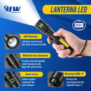 Lanterna Led Hw Recarregável Usb Tática Profissional Camping Pesca Emergência À Prova D'água