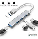 Hub Usb 4 Portas Usb 3.0 5 Gbps Extensor Adaptador Usb 3.0 Computador Pc Notebook Chrome Technology