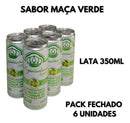 Água Acquissima Sabor Maça Verde Lata 350ml -pack 6 Unidades