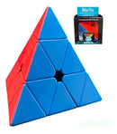 Kit 3 Cubo Mágico 2x2 3x3 e Pirâmide Profissional Puzzle Cor da estrutura Colorido MOYU