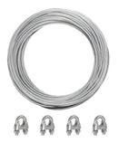 100m Cabo De Varal 1,75mm + 10 Clips 1/8 + 10 Esticadores 3/16 JCARVALHO