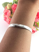 Pulseira Bracelete Feminina Prata Legitima 925 18 Prata