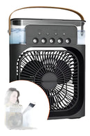 Mini Ar Condicionado Ventilador Portátil Reservatório Água Cor Preto