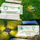 2 X Arandela Solar 4 Focos Parede Slim 12 Fachos Led Externa Estrutura Amarelo 3000K