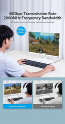 Cabo De Rede Lan Rj45 Cat8 40gbps 2000mhz 10 Metros Vention