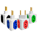 Kit 2 Cubos Benjamin Adaptador De Tomada 10a 20a 4 Entradas - HURACAN DISTRIBUIDORA