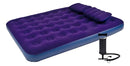 Colchão Inflável Casal Queen 2,03mx1,52m Azul + Bomba De Ar