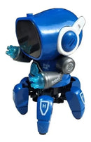 Feng Yuan Robo De Aranha Brinquedo Dança Canta Show De Luzes Cor Azul