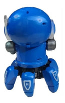 Feng Yuan Robo De Aranha Brinquedo Dança Canta Show De Luzes Cor Azul