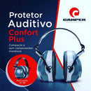Protetor auricular abafador ruído 26db Camper Confort Plus cor cinza