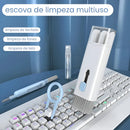Escova Macia Limpa Teclado 7 Em1 Pc Limpador Fone De Ouvido