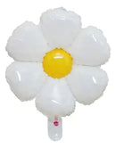 10 Balão Flor Margarida Branca 45cm Decoração Festa Jardim Cor Branco Liso