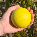 Brinquedo Cachorro Bolinha Maciça Atóxica Grande 80mm Cor Amarelo