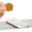 Kit Com 100 Peças De Ímã De Neodímio 3x1mm N35 Redondo Super Forte Para Projetos Artesanato E Fixação Variall