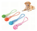 Brinquedo Pet Mordedor Corda Bolinha Interativo Caes Pestico Cor Verde