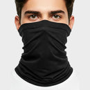 Touca Bandana Rosto E Pescoço Proteção Uv Corrida Ciclismo Cor Preto Tamanho Un