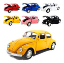 Carrinho De Ferro Fusca Clássico 1/32 Miniatura Coleção Cor Amarelo